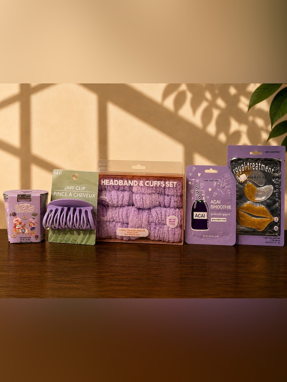 Purple Strawberry Shortcake Spa Gift Bundle Set